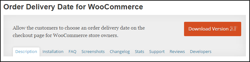 WooCommerce Order delivery date
